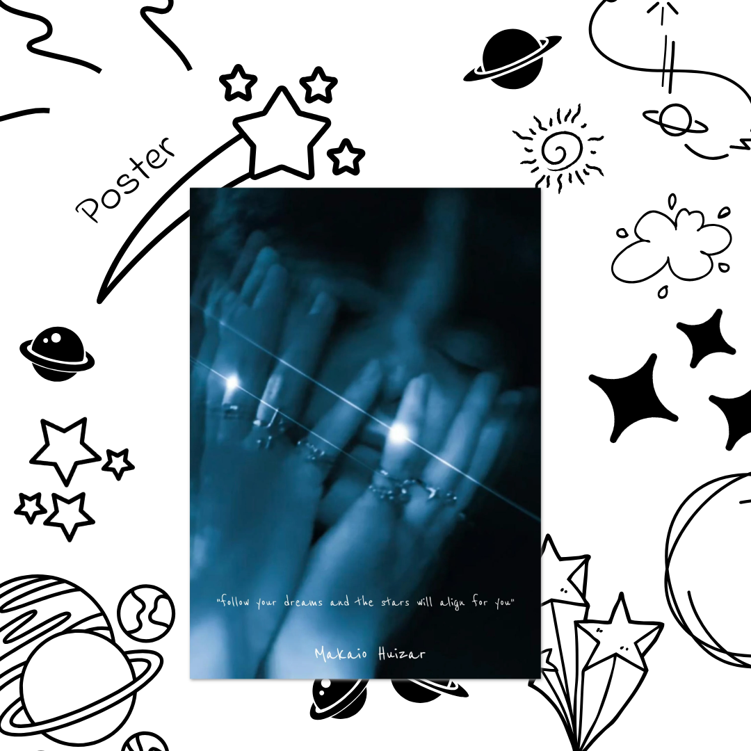 Stars - Makaio Huizar Paper Poster 50x70 cm / 20x28″